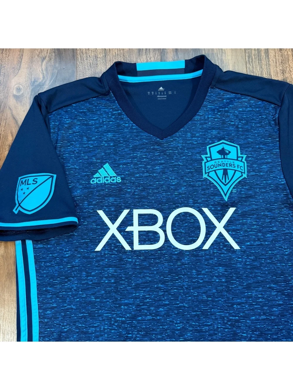 Adidas Seattle Sounders FC 2016/ 2017 Third Jersey M Blue MLS Soccer Shirt XBOX